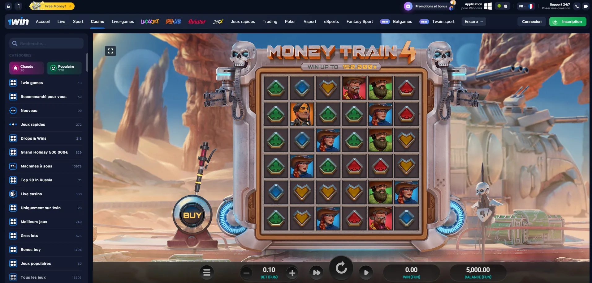 1win Money Train 4 slot